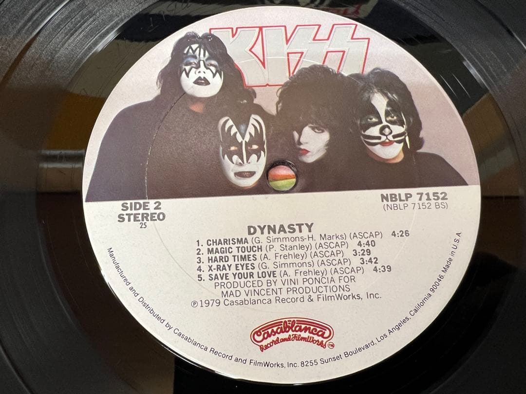 KISS Dynasty US盤 1979年 NBLP 7152 ポスター付