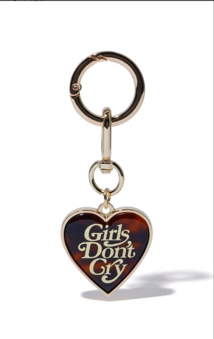 ☆新品・未開封☆Girls Don't Cry ハート型キーリング♡ゴールド
