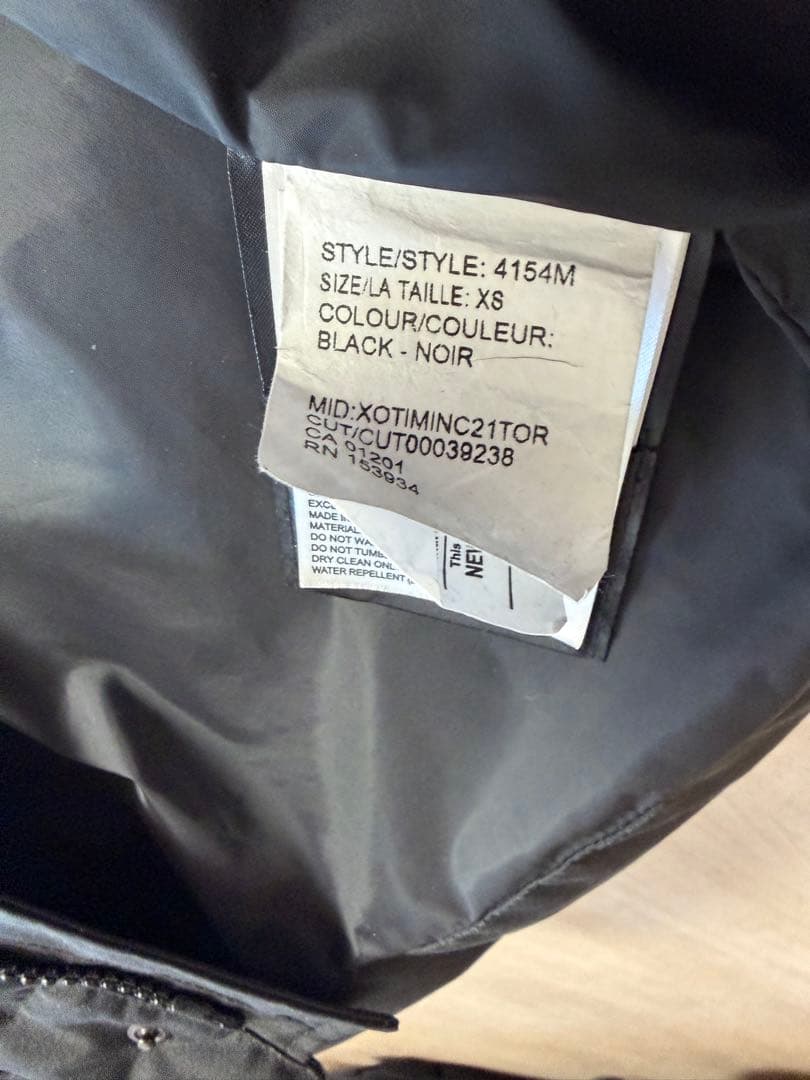   カナダグース ダウンベスト XS ブラック