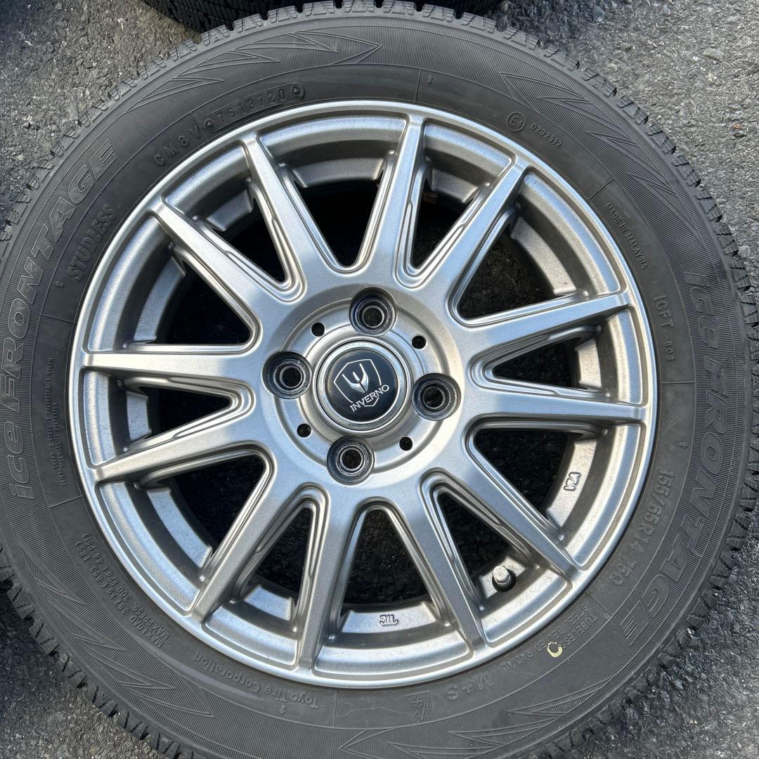 ice FRONTAGE 155/65R14 スタッドレス　シュレスタ