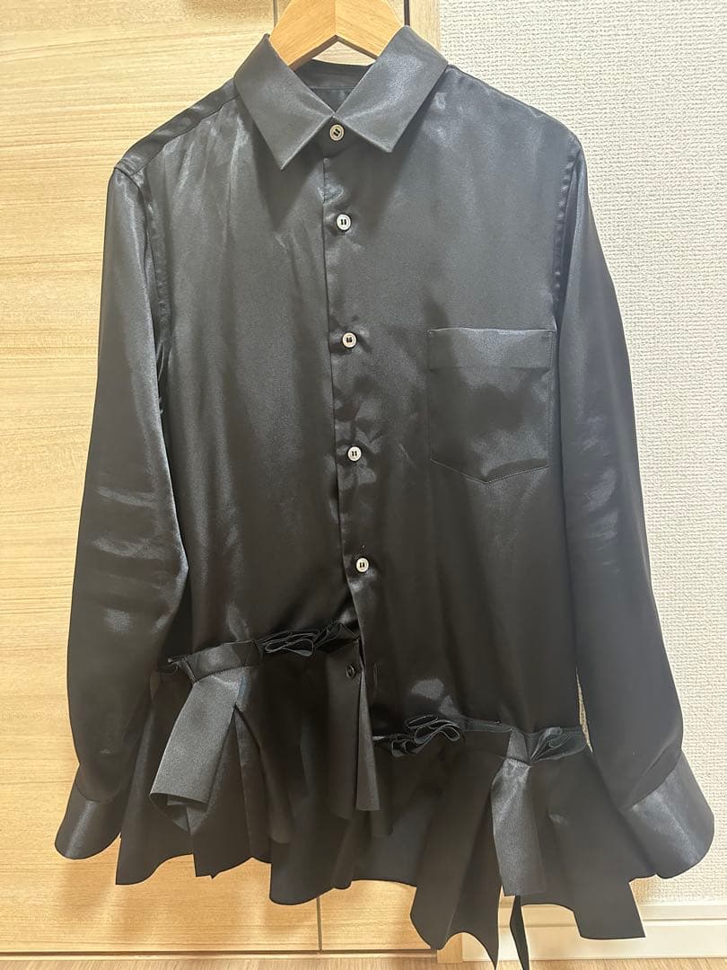 【コムデギャルソン】フリル　シャツ　 長袖