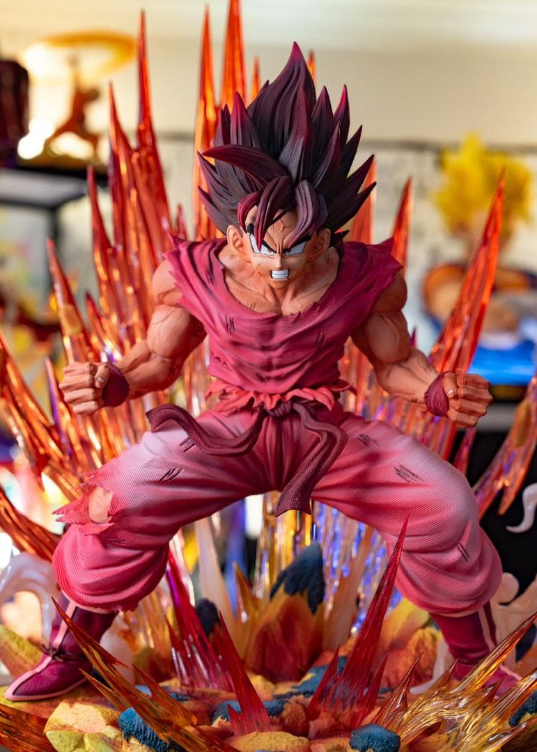 ドラゴンボール 界王拳 孫悟空 1/4 樹脂 彫刻フィギュア