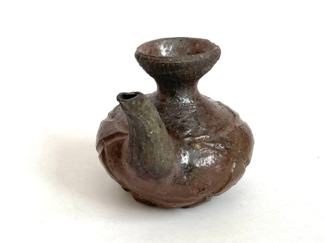 陶芸家　國吉清尚　カラカラ　水注　徳利　酒器　　焼締　徳利