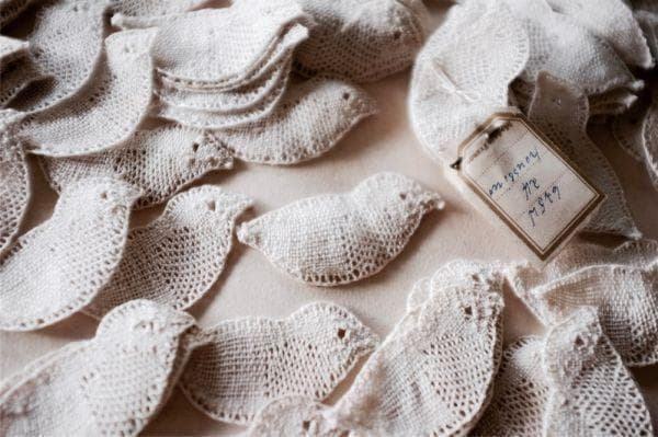 ゆう　小鳥のレース１セット　蝉のレース６m