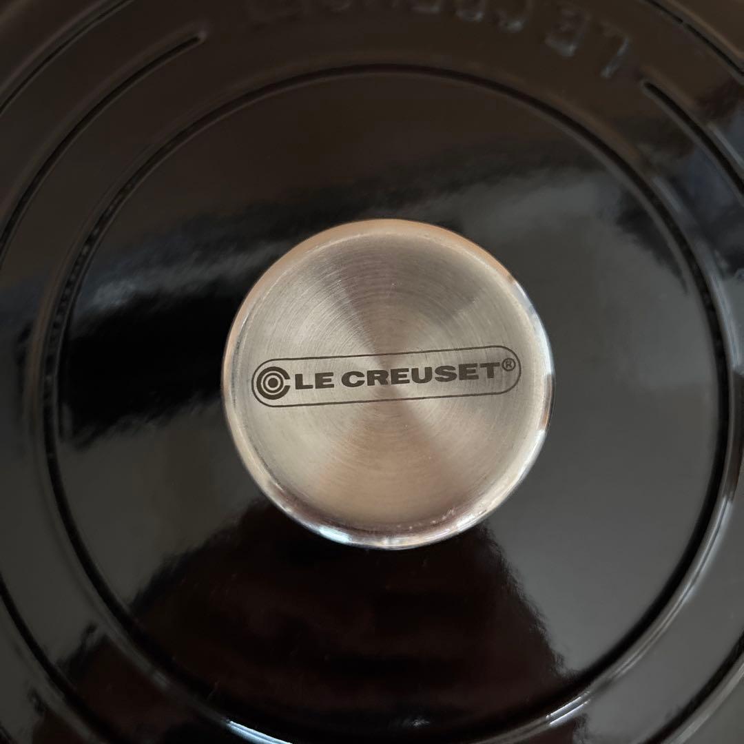 LE CREUSET 黒 両手鍋 24 ル・クルーゼ