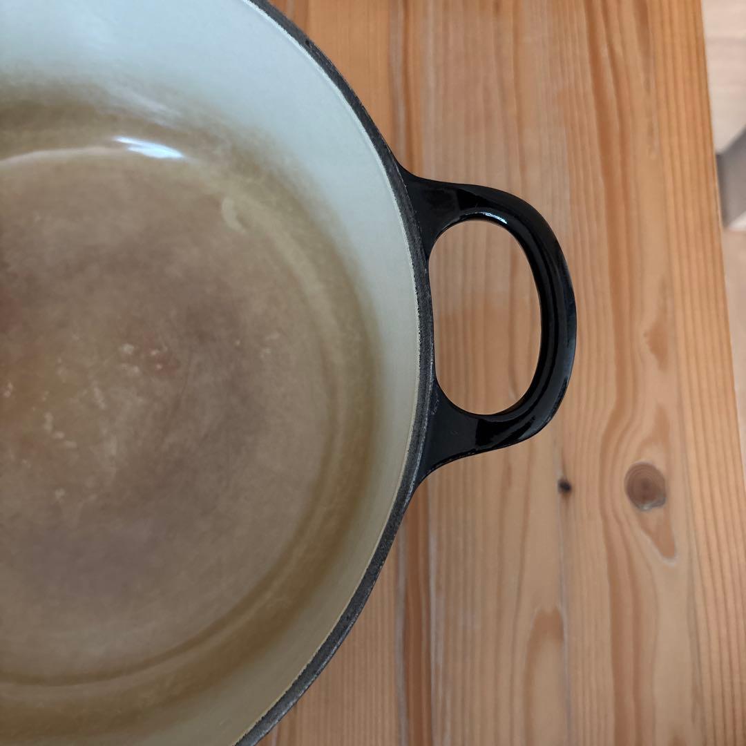 LE CREUSET 黒 両手鍋 24 ル・クルーゼ