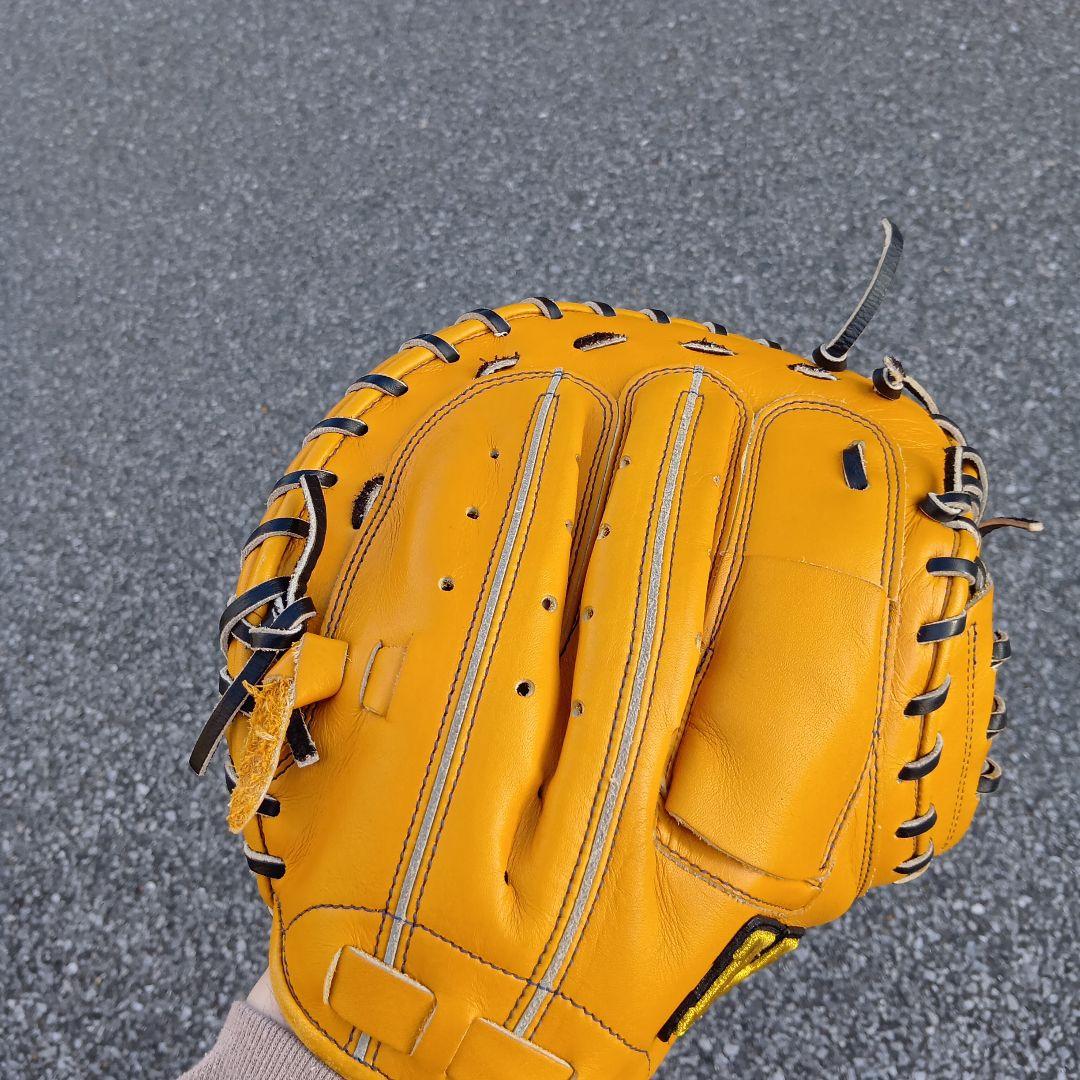 美品　 キャッチャーミット ハイゴールド 己極 Hi-GOLD　軟式野球