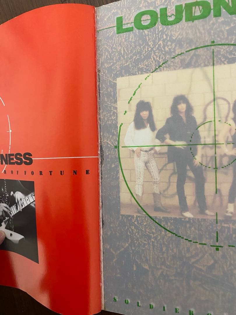 希少　LOUDNESS ソルジャーオブフォーチューン　バンドスコア