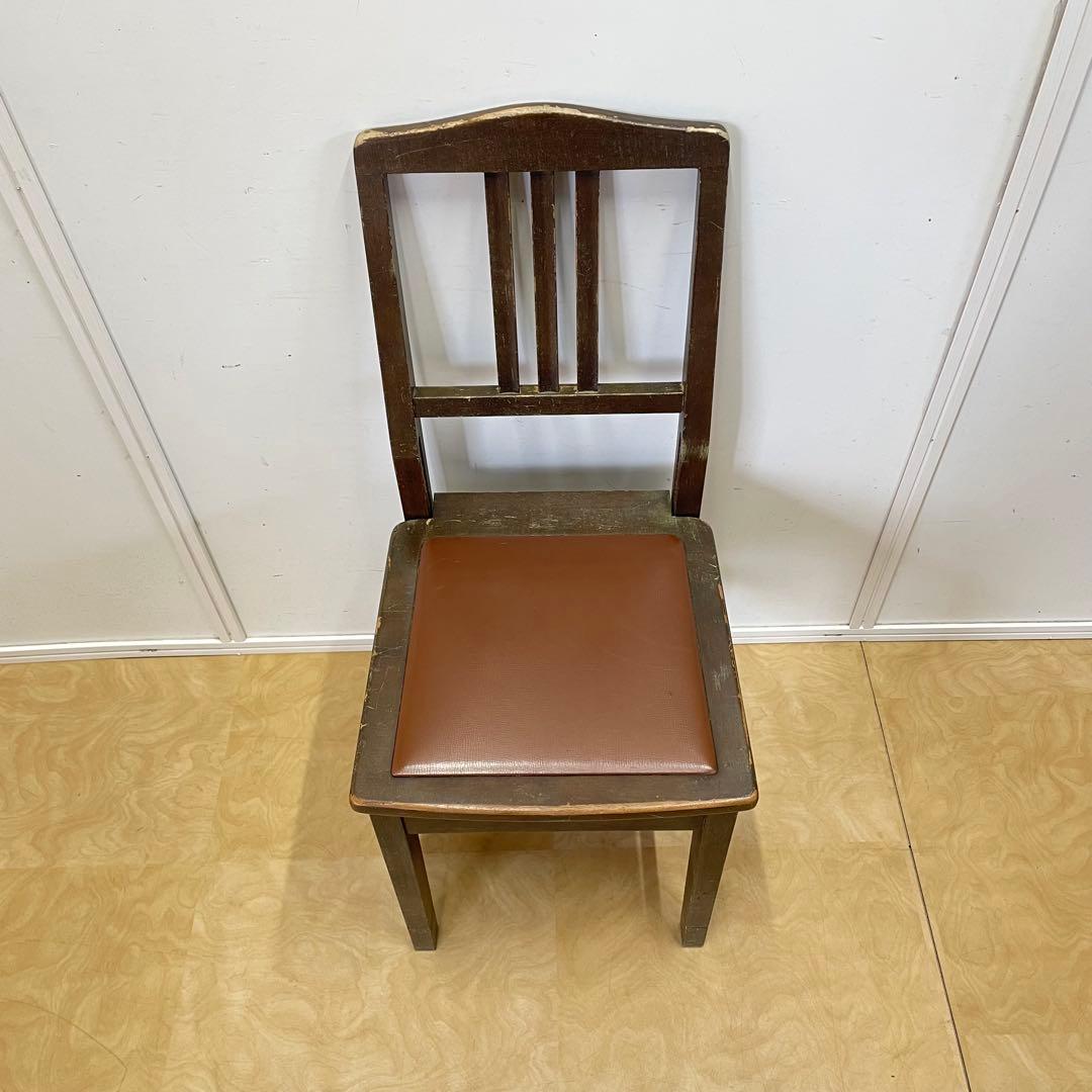 ビンテージ ヤマハ ピアノ椅子 トムソン椅子 背付椅子 チェア アンティーク