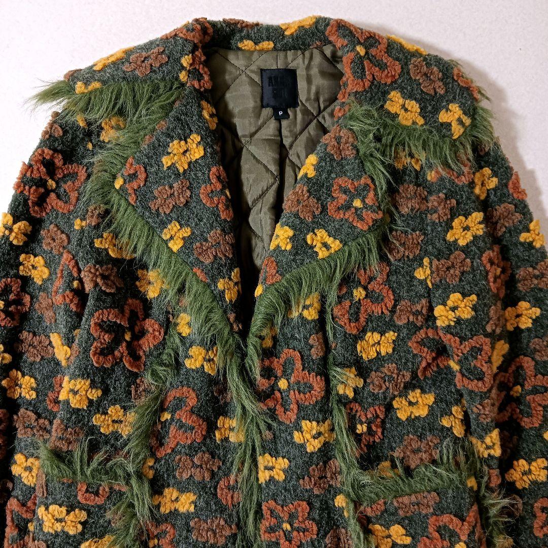 希少 アナスイ 花柄 フリンジ USA製 ヴィンテージ コート