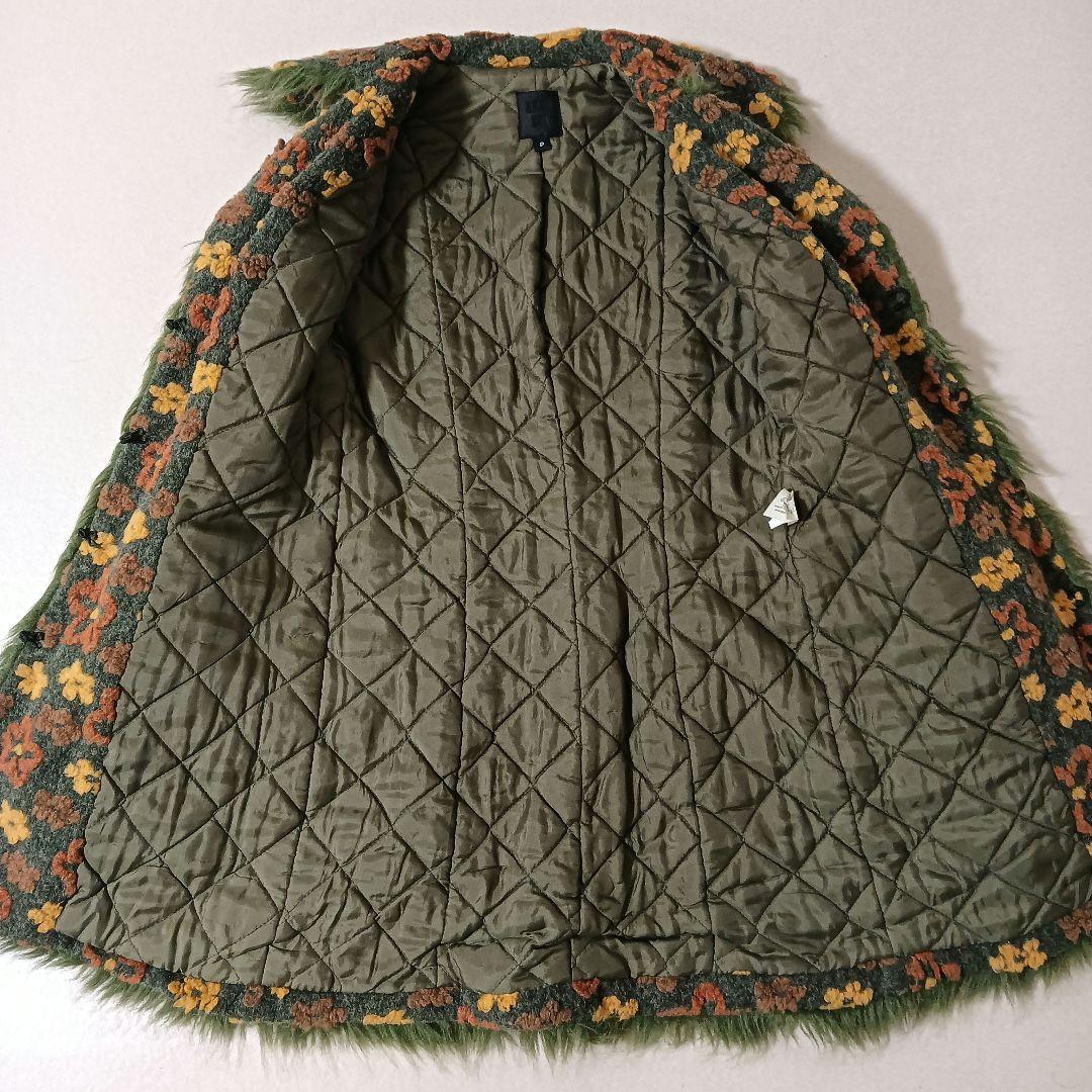 希少 アナスイ 花柄 フリンジ USA製 ヴィンテージ コート