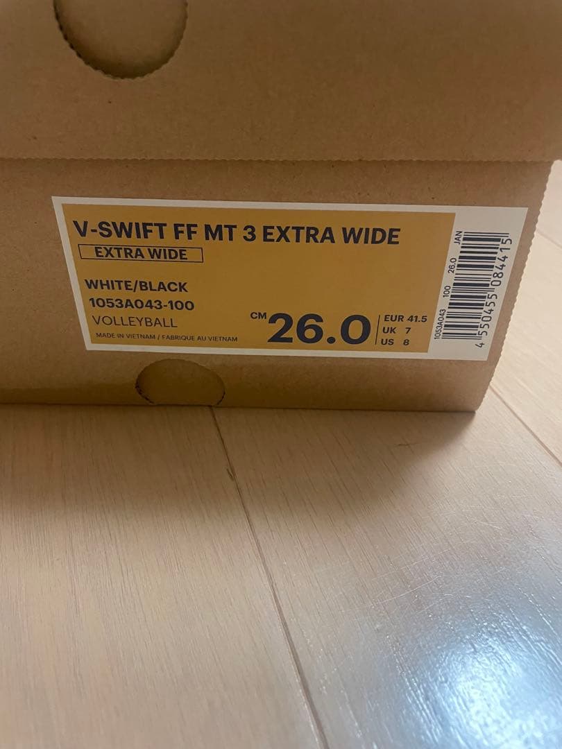 asics バレーボールシューズ　26.0cm ホワイト/ ブラック　アシックス