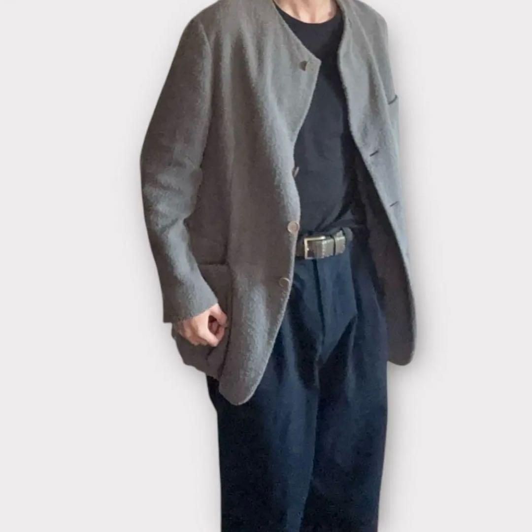 ジャケット・アウター 90s emporio armani collarless jacket 48