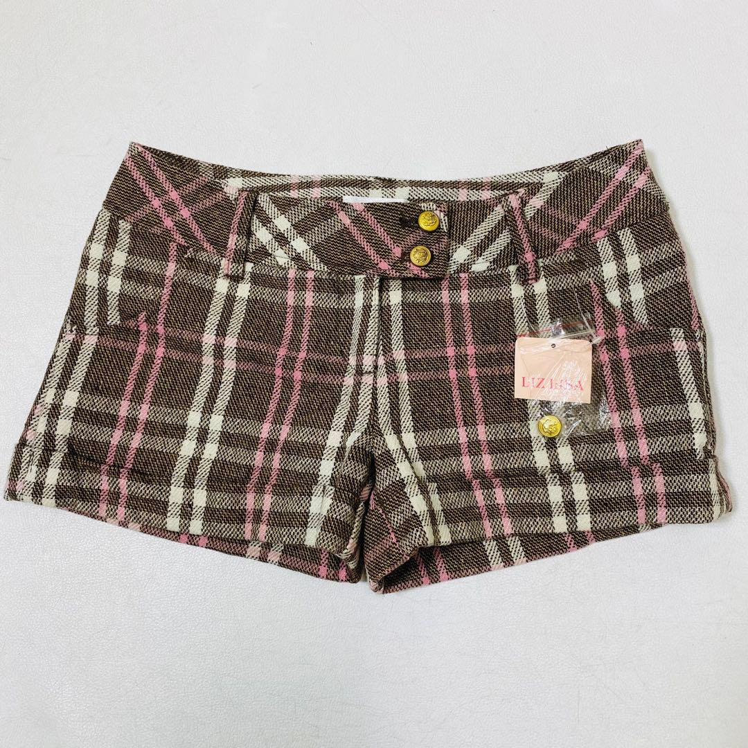 未使用 Y2K LIZ LISA リズリサ 金ボタン ショートパンツ 00s