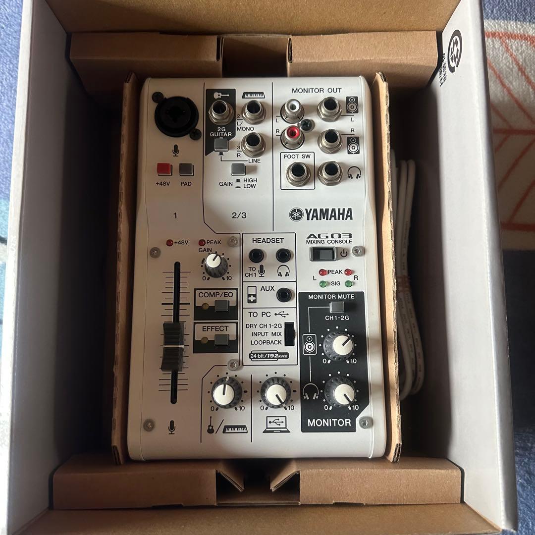 【美品】ヤマハ YAMAHA 　ウェブキャスティングミキサー　AG03