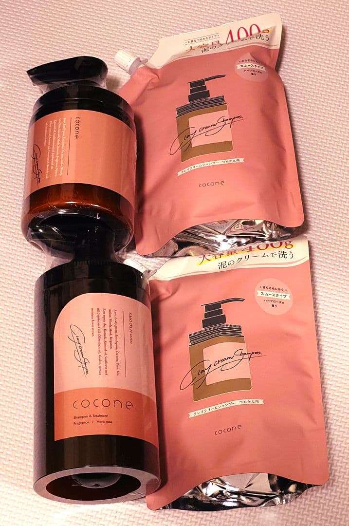 新品未開封cocone クレイシャンプーポンプ＆詰替え用