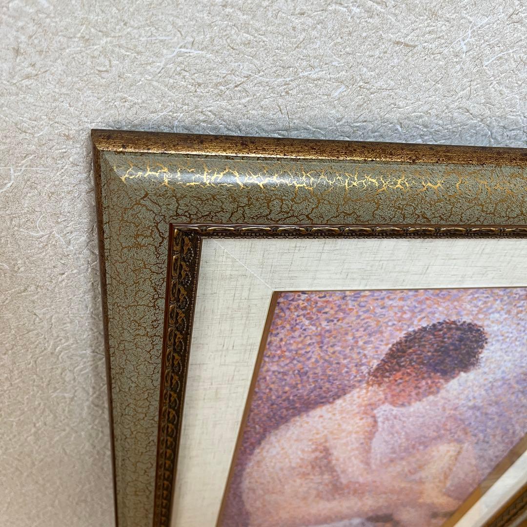 ジョルジュ・スーラ　『ポーズする女たち』　複製画　油彩画　人物画　トップアート