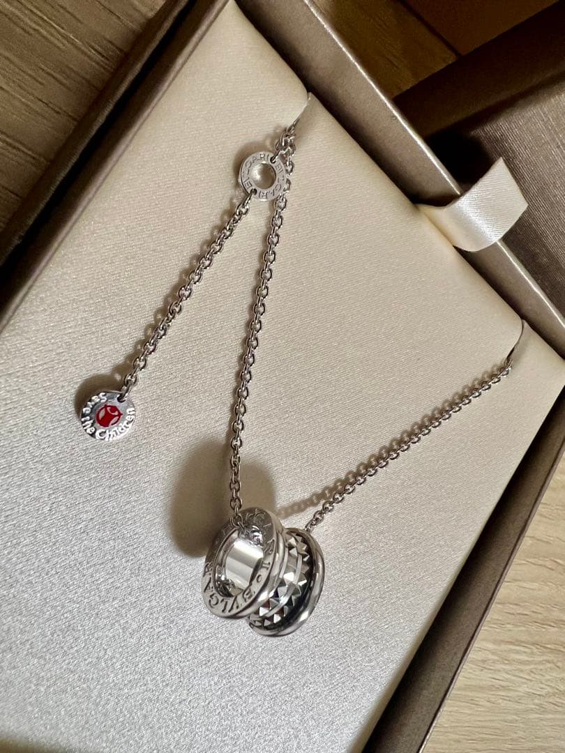 BVLGARI セーブ・ザ・チルドレン ネックレス シルバー 新品