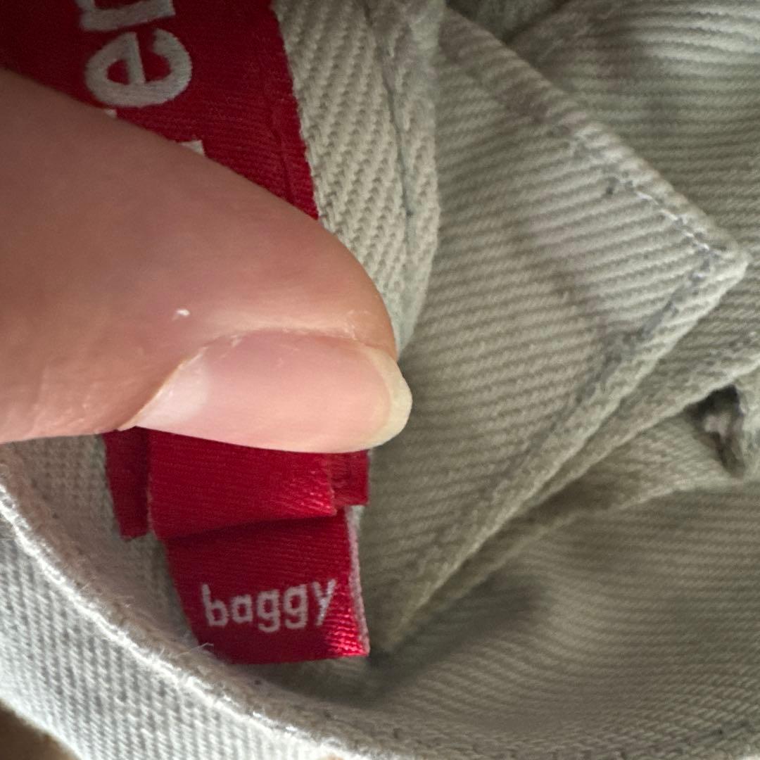 Supreme ホワイト バギーデニム30インチ