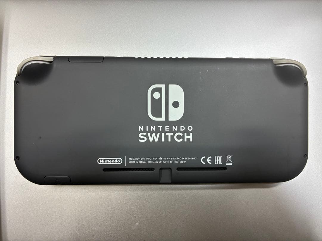 Nintendo Switch Lite 本体 グレー、純正充電器、本体ケース付