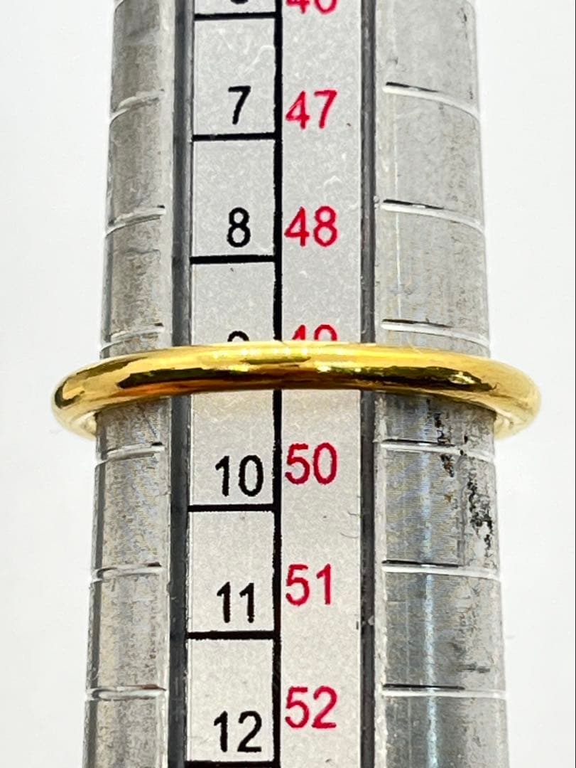 にゃーK24 純金 無地リング 2.93g指輪リング 刻印ありハンドメイド
