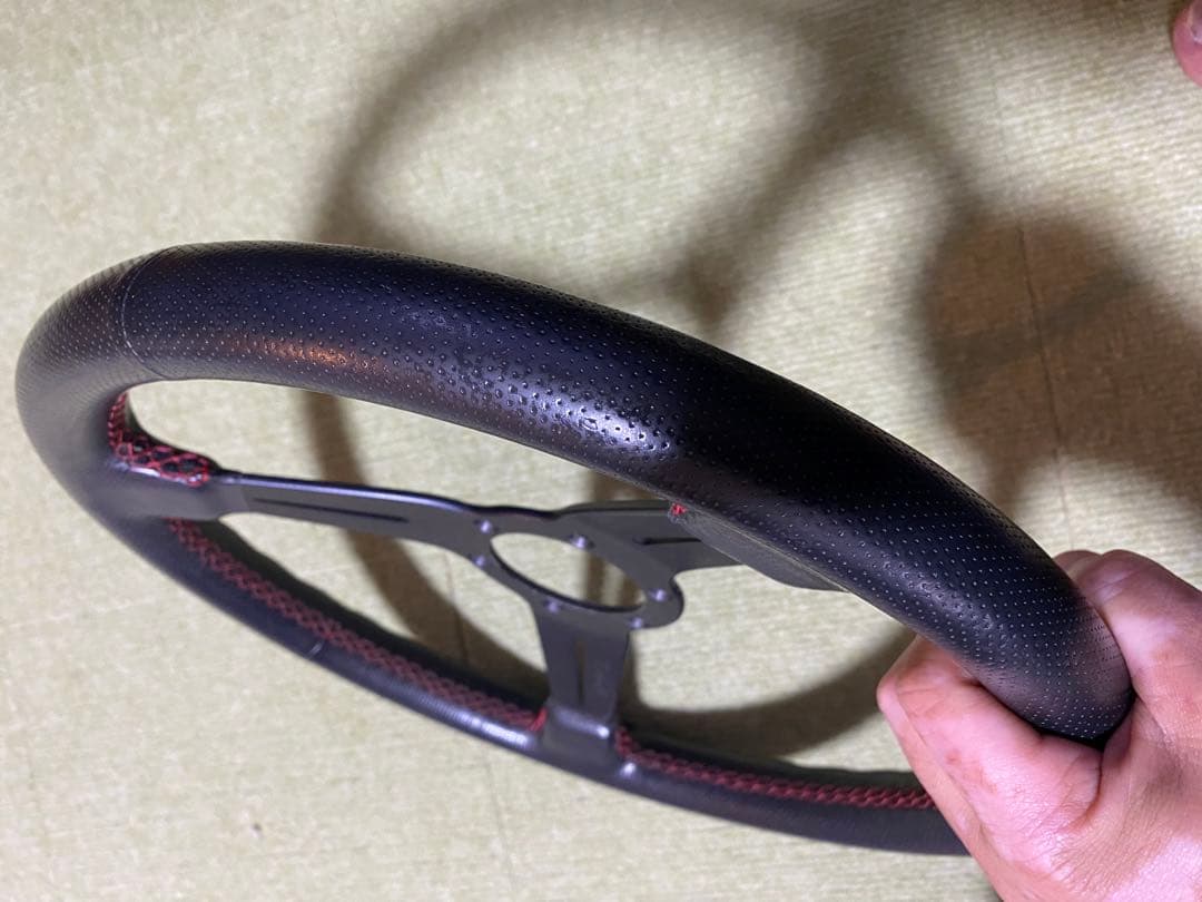 24時間限定価格NARDI ナルディステアリング360mmレザー張替カスタム品