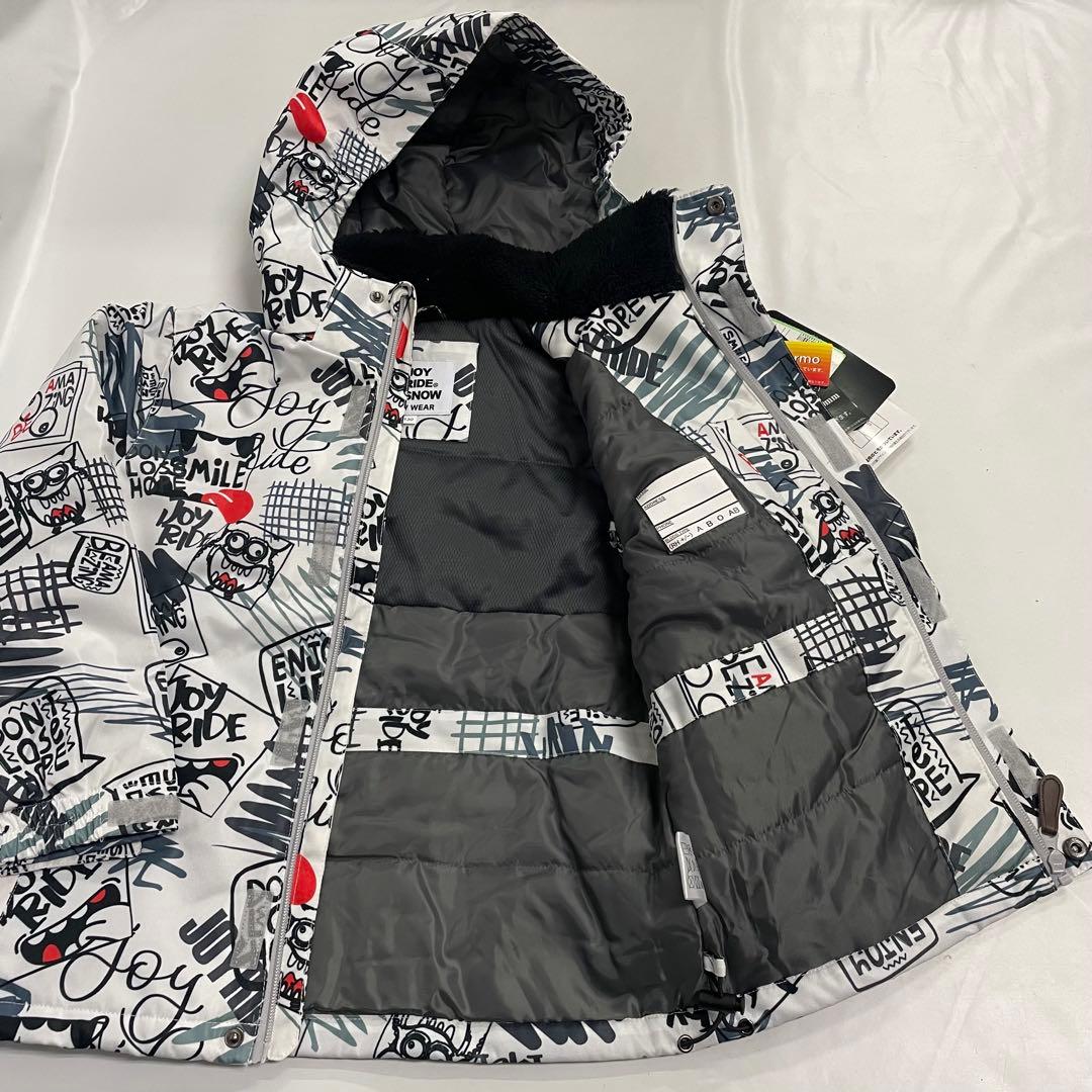 JOY RIDE キッズ スキー スノボ ウェア 130cm 白 黒