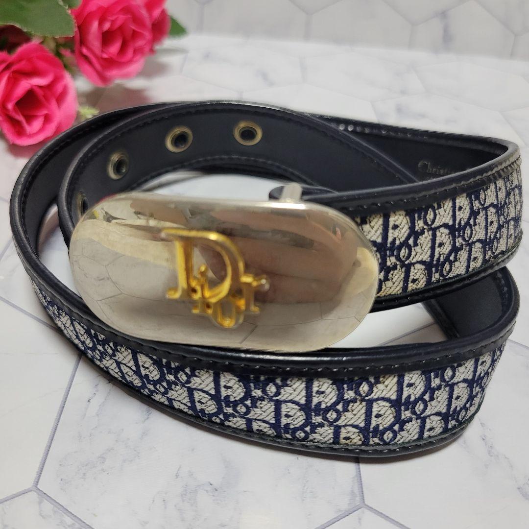 Dior　オブリーク　ジャガード　ロゴマーク総柄ベルト