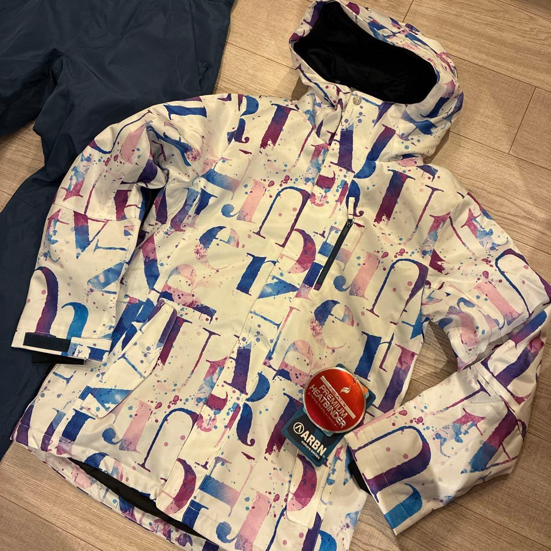 未使用 エアボーン ARBN スキーウェア スノボードウェア 上下セット LL