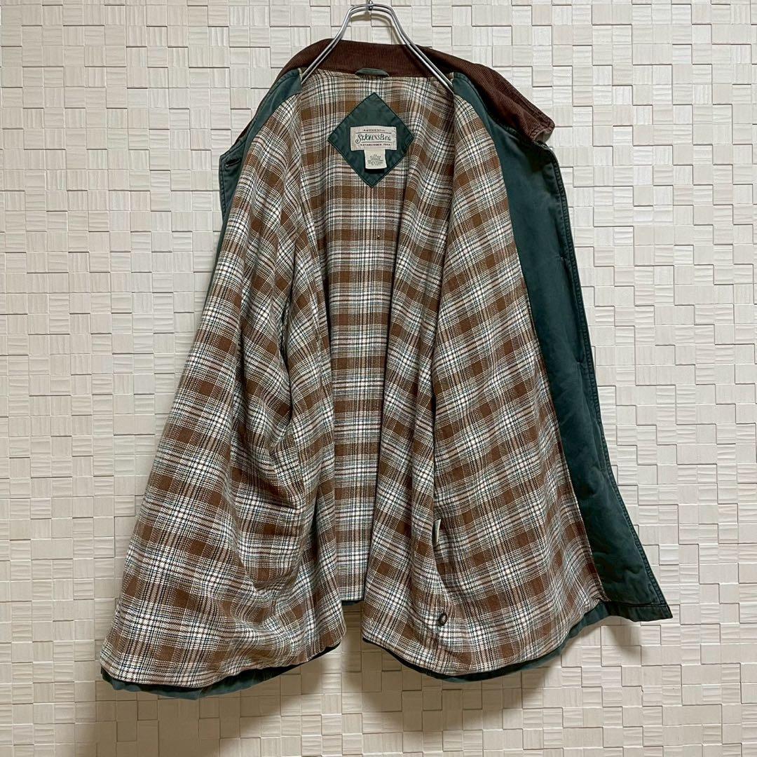 【90s】セントジョンズベイ ハンティングジャケット カバーオール グリーン 緑