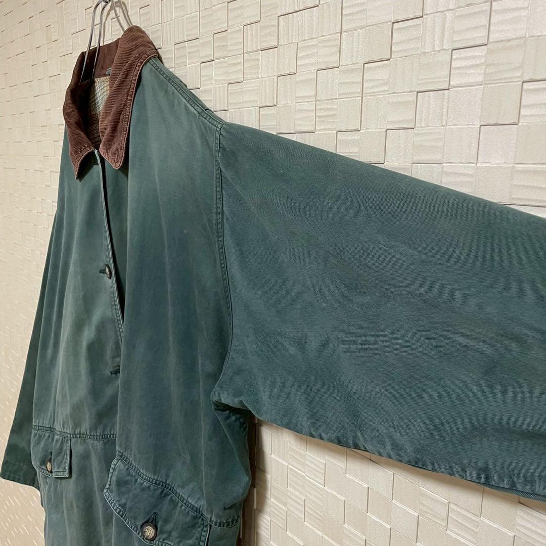 【90s】セントジョンズベイ ハンティングジャケット カバーオール グリーン 緑