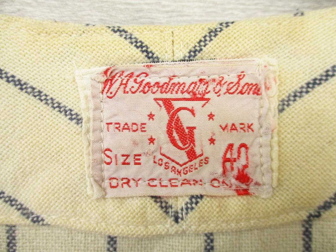 40s～50s ヴィンテージ＜アメリカ ベースボールシャツ＞M1652c