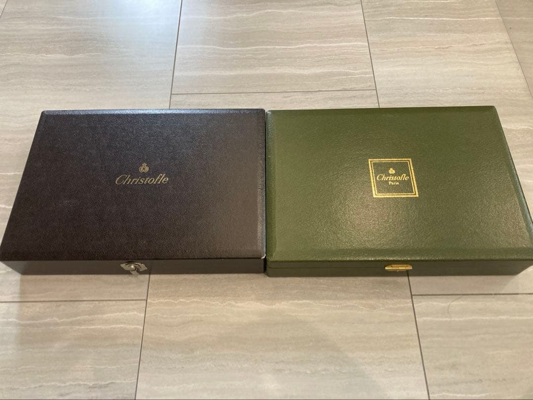 未使用　Christofle カトラリーセット 2ケース付き
