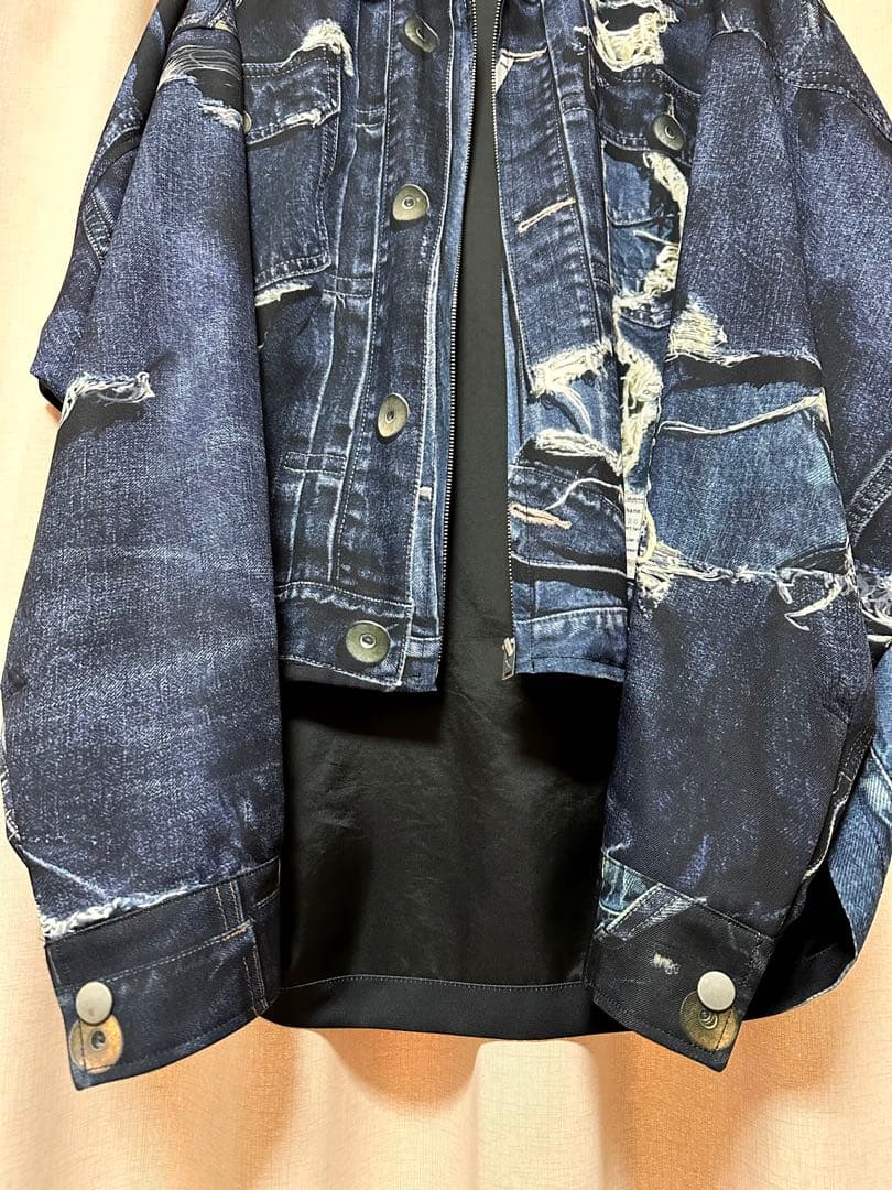 ✴︎希少✴︎ メゾンミハラヤスヒロ × T.A.T.A 転写 デニム ジャケット