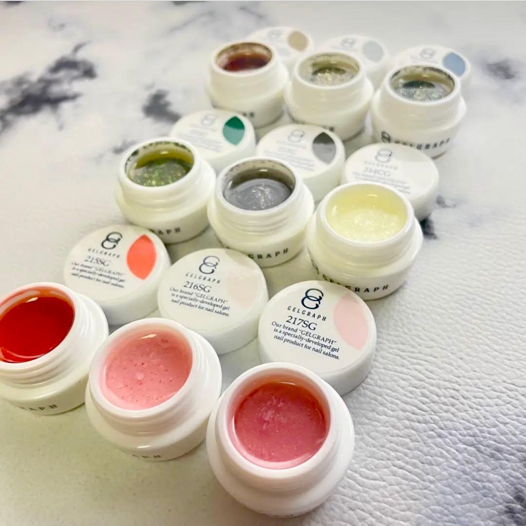GELGRAPH カラージェル　9色セット　マットカラー　プロ用　　　　　　24