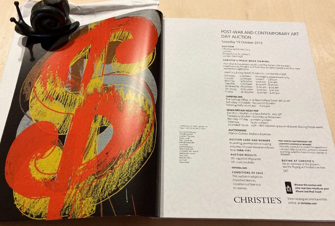 ◇ CHIRISTIE'Sオークションカタログ 2013年 ロンドン◇