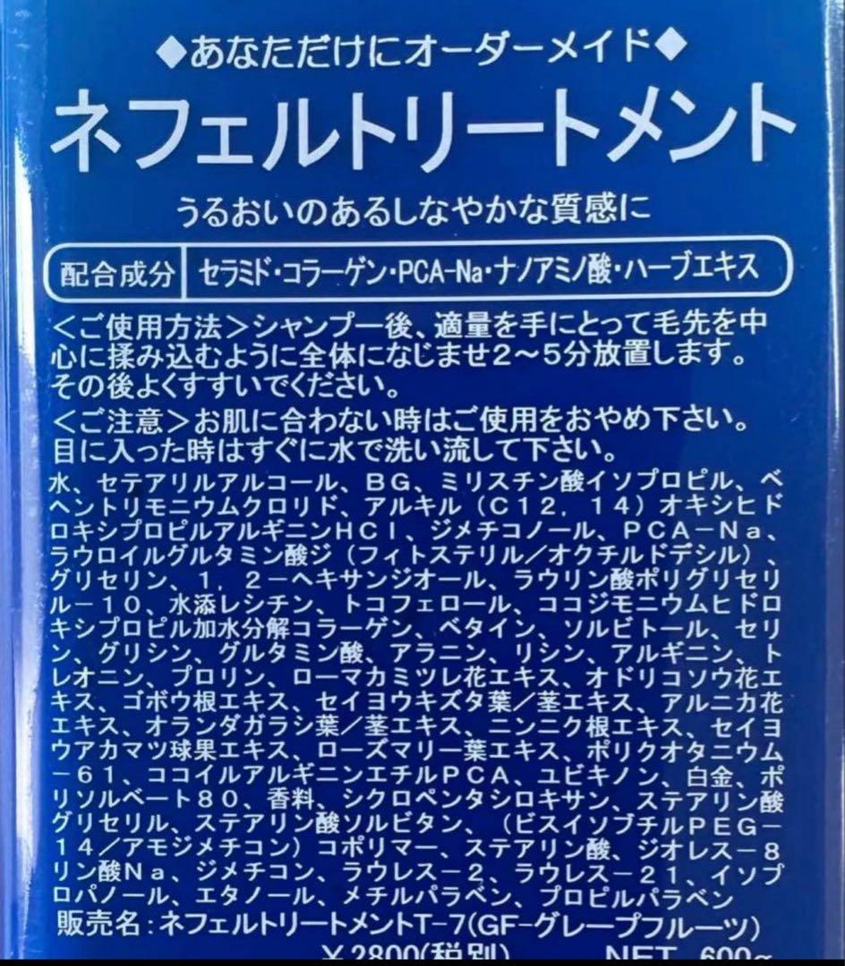 福10本　ネフェルシャントリセット　さらさらタイプ　サロン専売品600ml