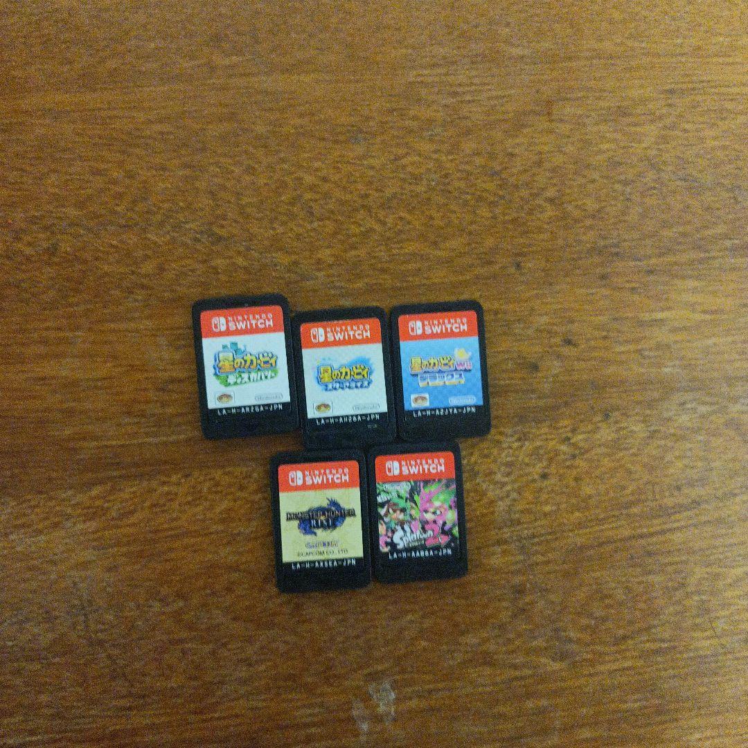 星のカービィ ゲームソフト3本セットとスプラトゥーン２とモンスターハンターライズ