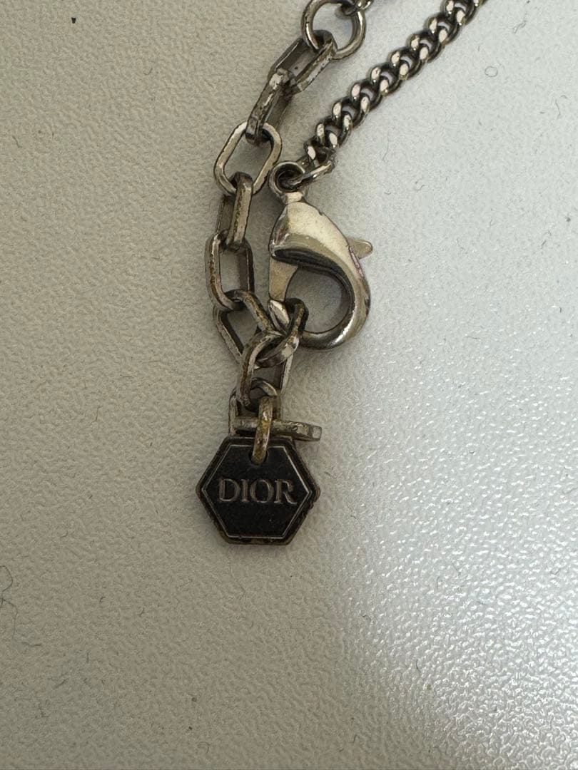 希少レア　Dior ロゴネックレス シルバー
