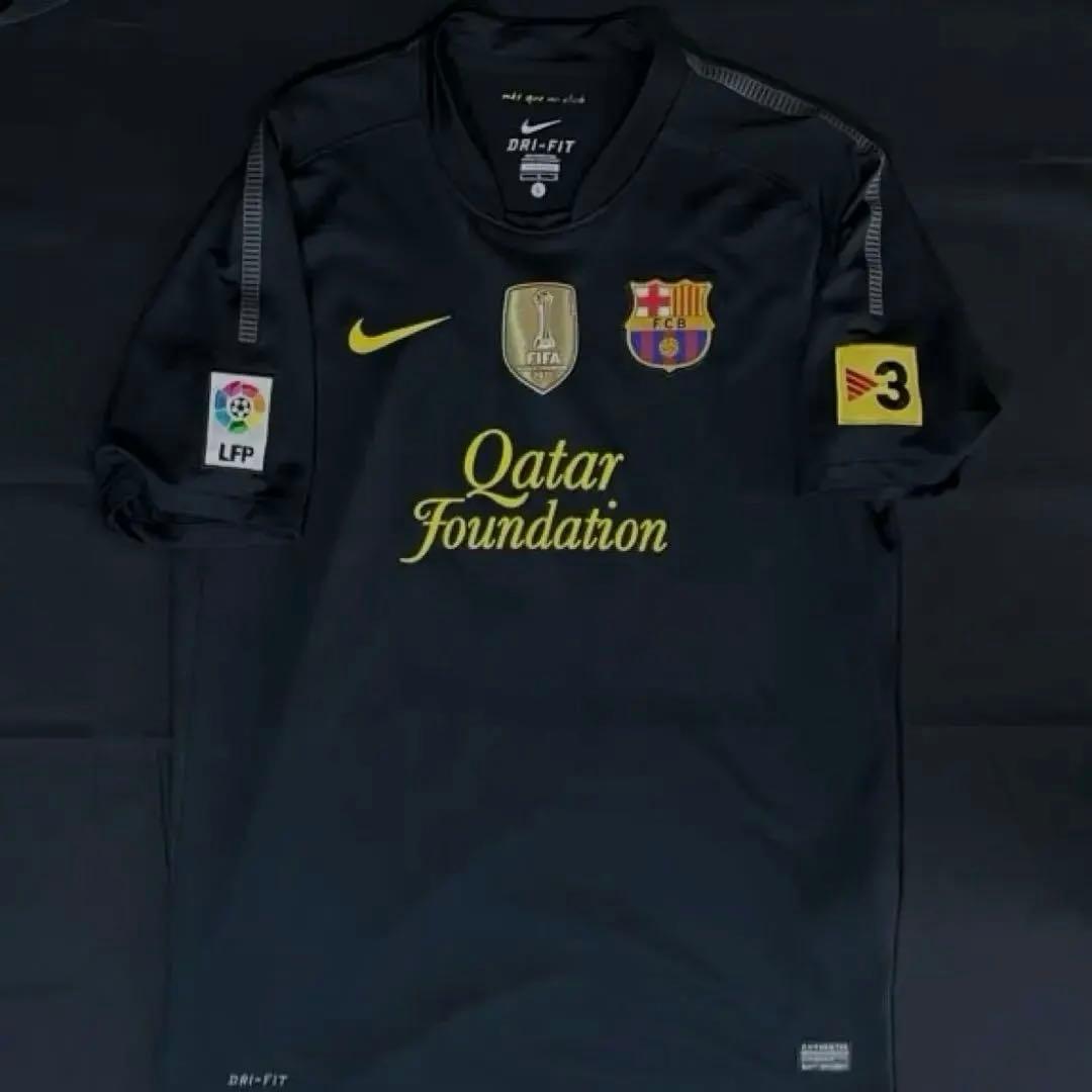 バルセロナ 2012 メッシ ユニフォーム　ブラック／ラ・リーガ仕様 フルパッチ