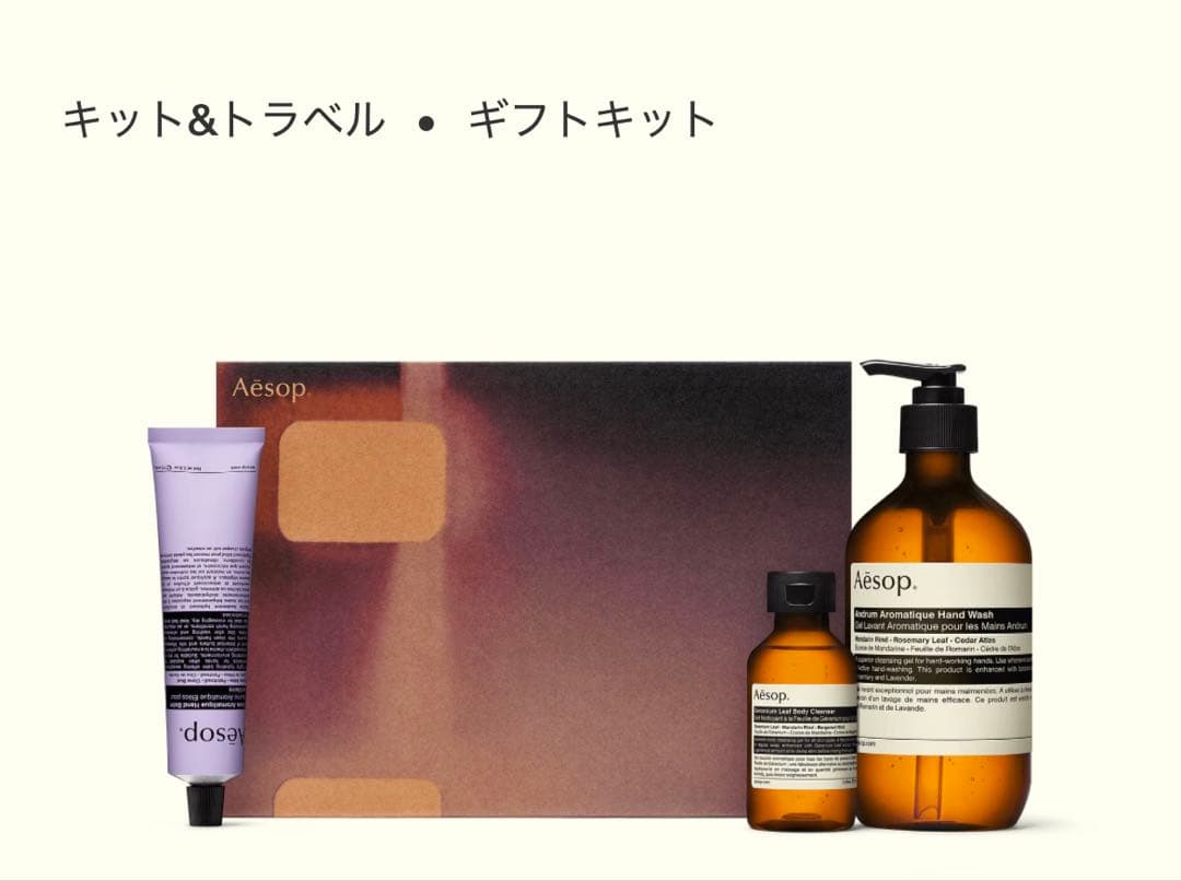Aesop ギフトキット スクリーン3