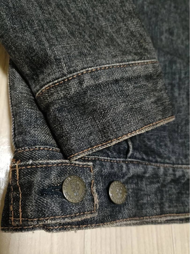 【M】初期TENDERLOIN デニム JK-T-2ND_裏ブランケット_黒