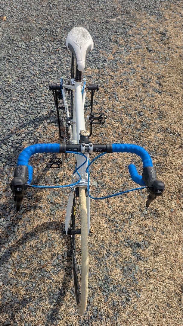 小さいサイズのロードバイクホワイト 3×7s 700×23c 宮城県 手渡し限定