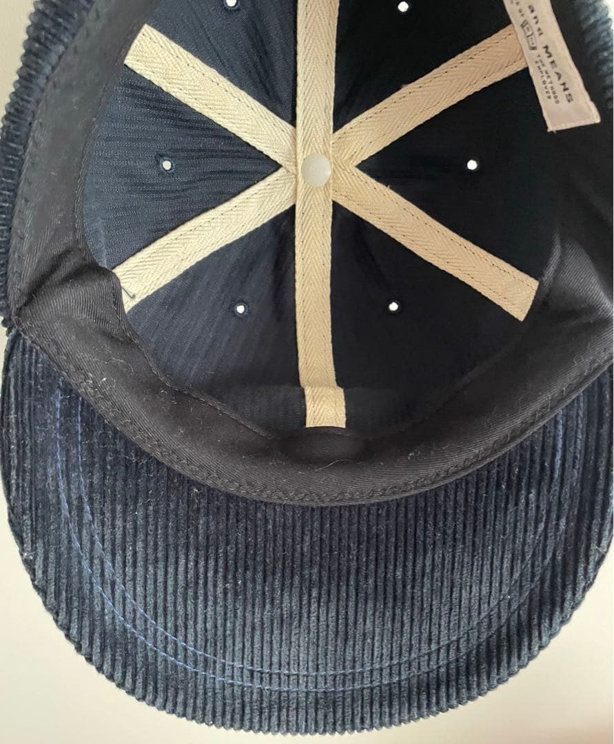 ends and means cord 6panels cap コーデュロイ