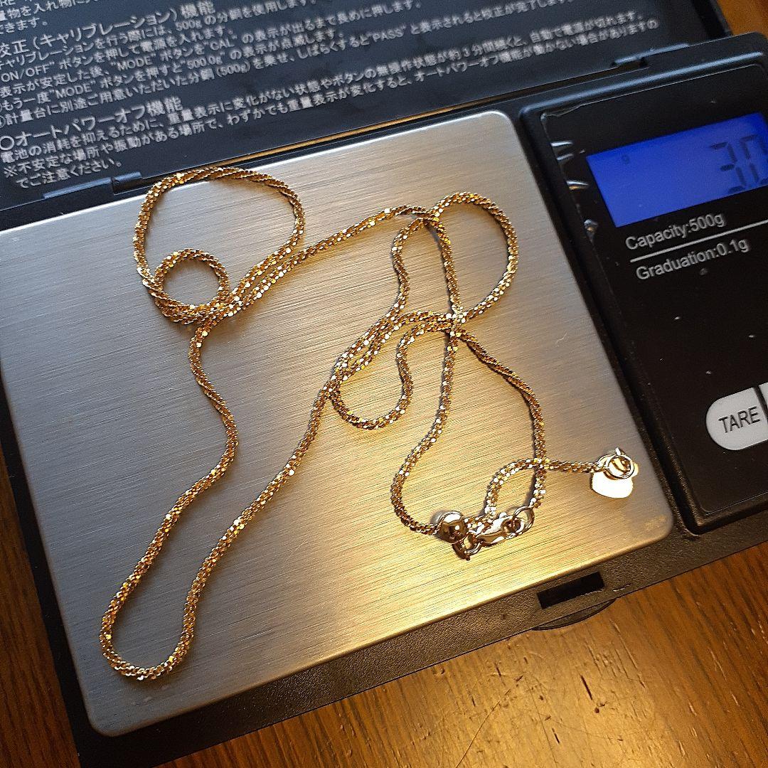 18金イタリアンネックレス３g