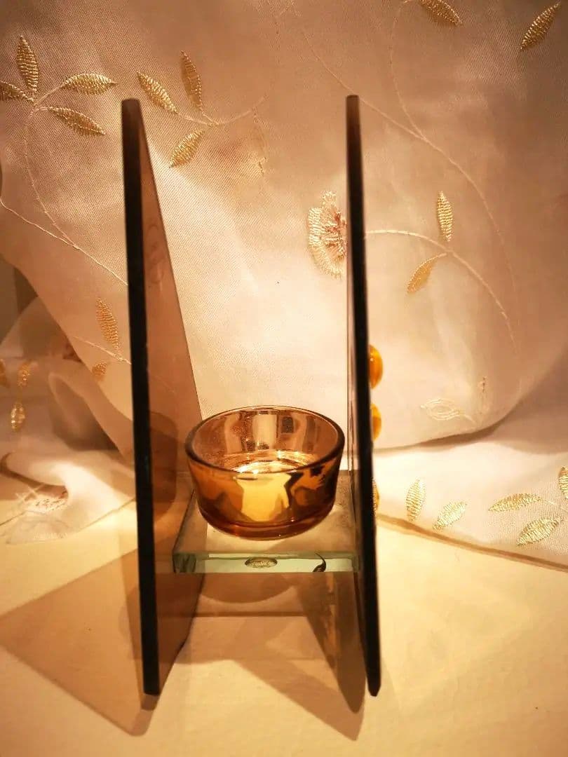 キャンドルホルダー ブラウン あたたかみ 星 もみの木 ボール クリスマス