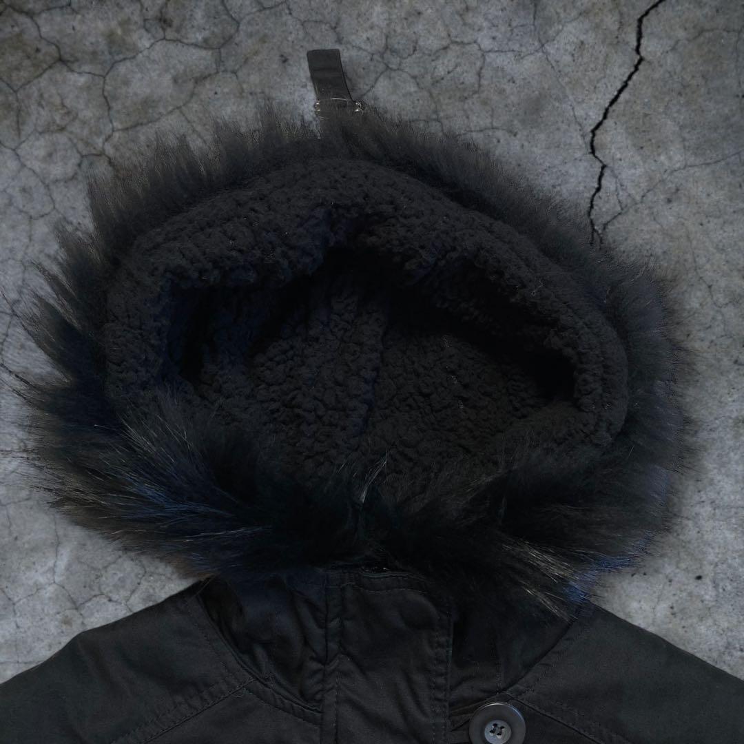 y2k 00s archive 黒 モッズコート 2way 平成ギャル ギミック