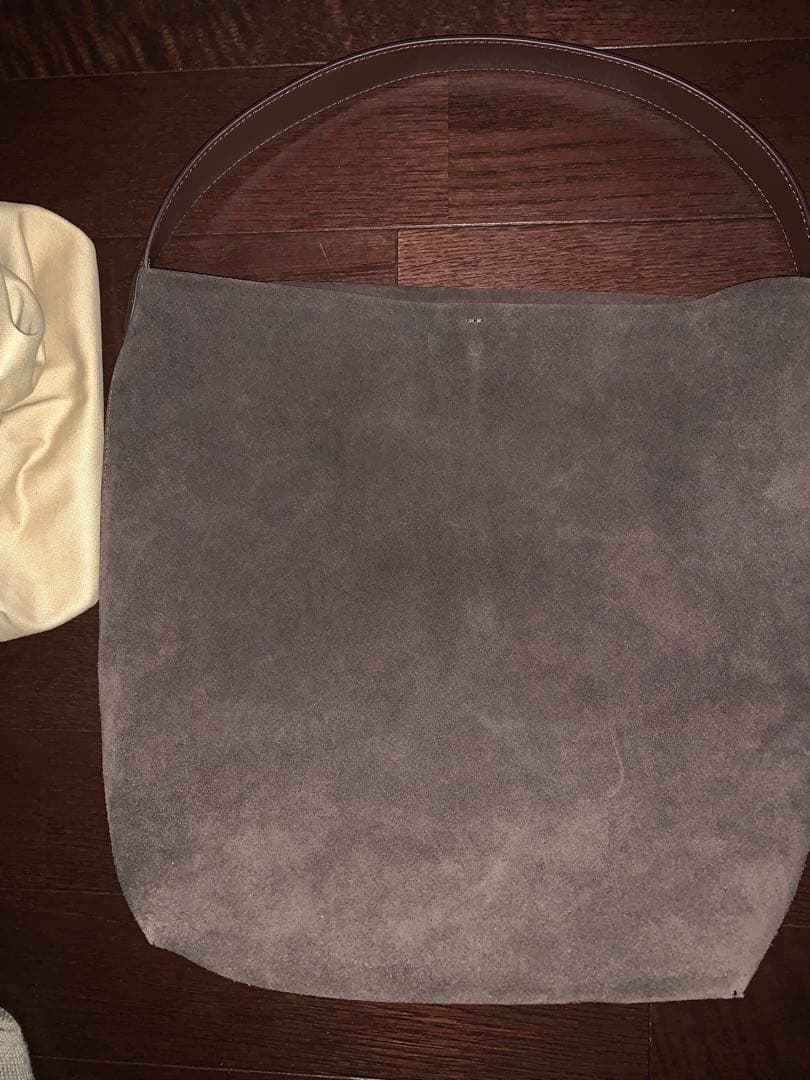 なお。JISTORY　ONE HANDLE SUEDE BAG ブラウン