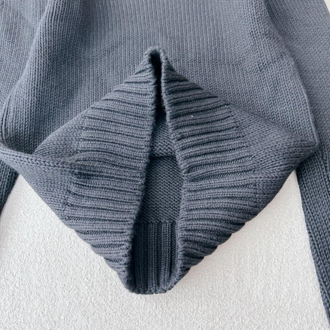 クルチアーニ カシミヤ 100％ ブラック 黒 ニット セーター メンズ