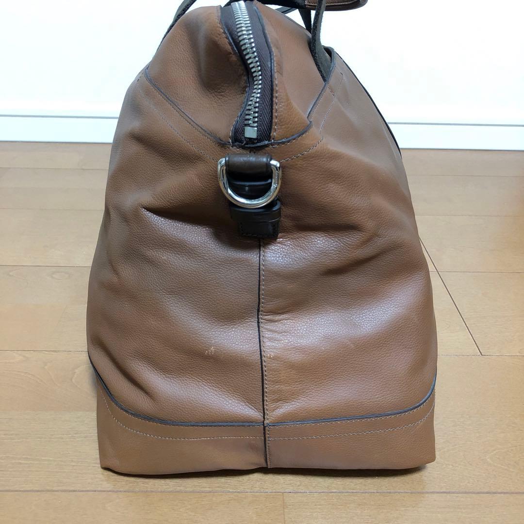 使用回数1回きり オールドコーチ 2wayメンズレザーボストンバッグ ブラウン